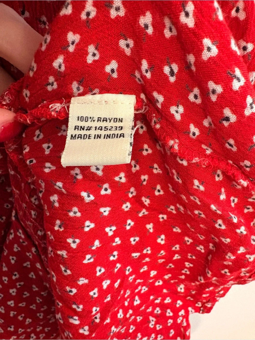 Women's Red Flutter Sleeve Peplum Tank Top - Picture 4 of 5